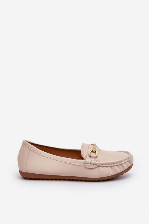Mocassins modèle classique avec ornements couleur beige Ainslee