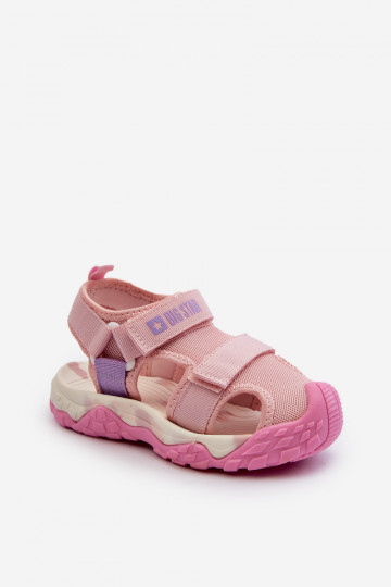 sandales Enfant avec attaches adhésives Big Star NN374238 couleur rose