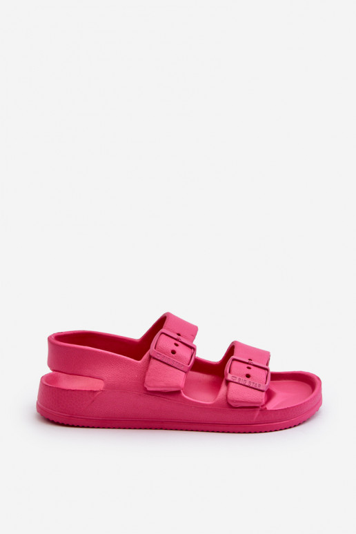 Chaussons Enfants avec boucles BIG STAR NN374545 couleur rose