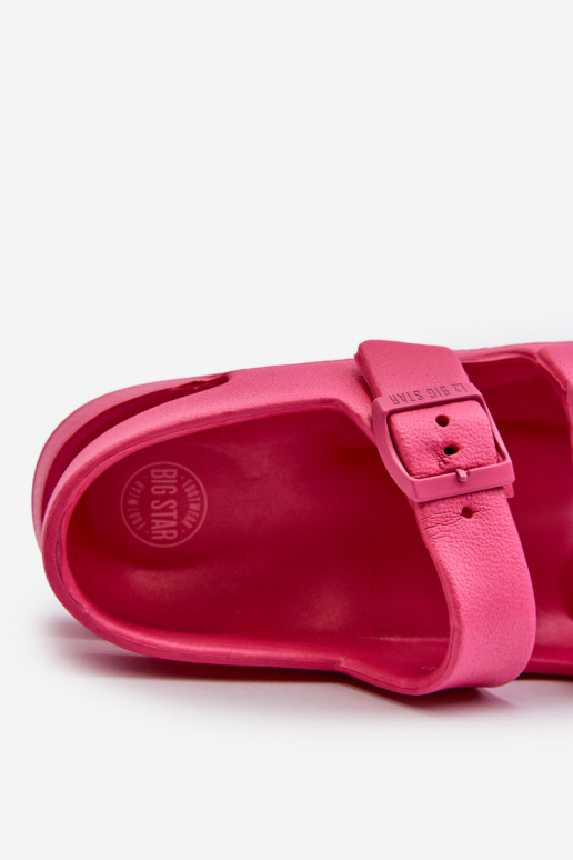 Chaussons Enfants avec boucles BIG STAR NN374545 couleur rose