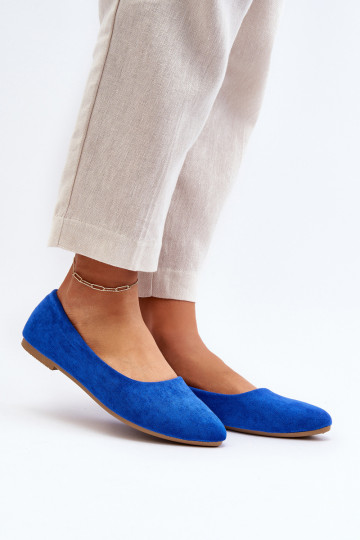 Ballerines en daim bleues Kommia 2