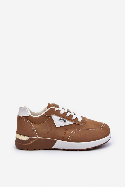 chaussures de sport Sneakers modèle chaussures couleur marron Vovella