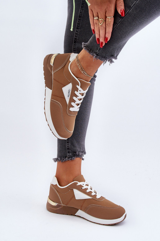 chaussures de sport Sneakers modèle chaussures couleur marron Vovella