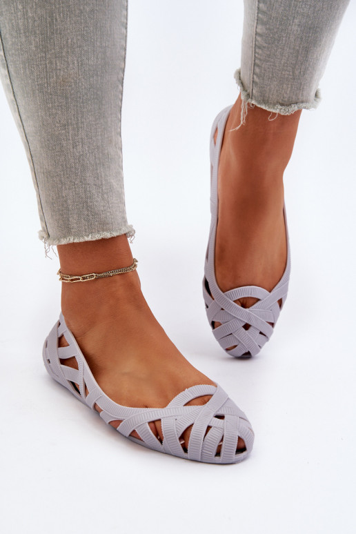 Ballerine en caoutchouc couleur gris Salam