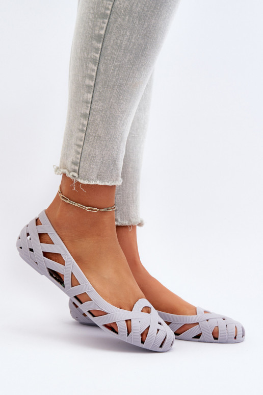 Ballerine en caoutchouc couleur gris Salam