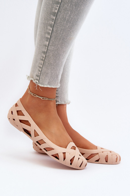 Ballerines En Caoutchouc Nude Salam
