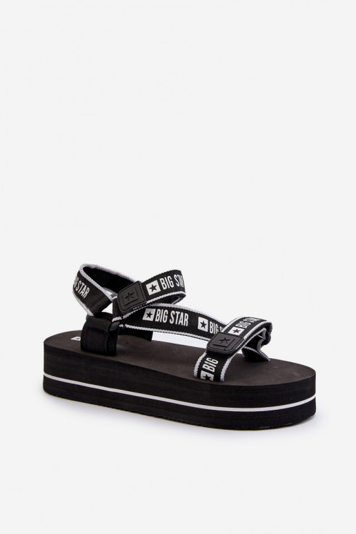 Sandales à plateforme pour femmes Big Star NN274A525 couleur noir