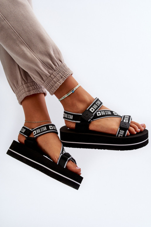 Sandales à plateforme pour femmes Big Star NN274A525 couleur noir
