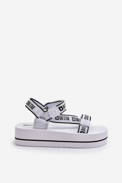 Sandales pour femmes à plateforme Big Star NN274A526 couleur blanc
