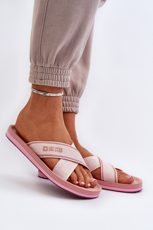 Chaussons femme Big Star NN274A058 rose