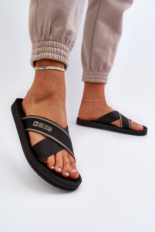 Chaussons pour femmes Big Star NN274A059 couleur noir Chaussons pour femmes Big Star NN274A059 couleur noir