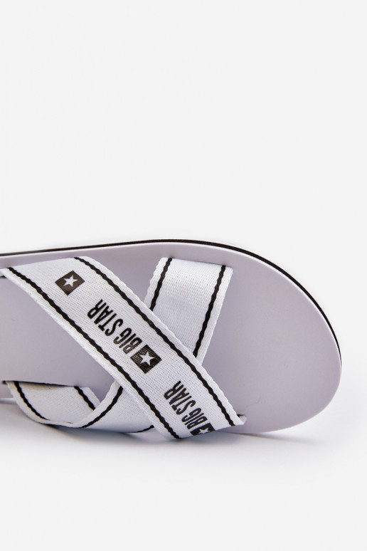 Chaussons femmePantoufles légèresj Podeszwie Big Star NN274A509 blanc Chaussons femmePantoufles légèresj Podeszwie Big Star NN274A509 blanc