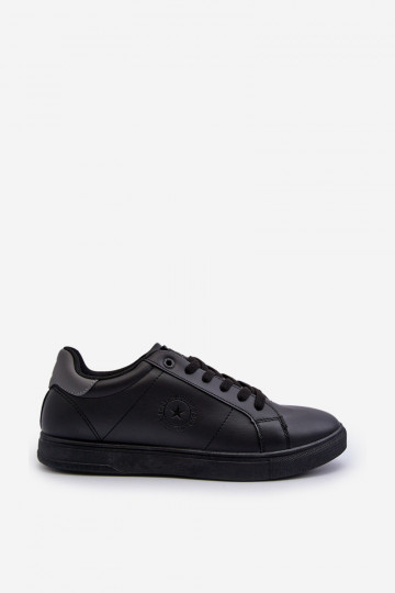 Chaussures décontractées pour hommes en cuir écologique Big Star NN174284 couleur noire 2
