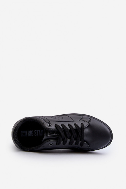 Chaussures décontractées pour hommes en cuir écologique Big Star NN174284 couleur noire