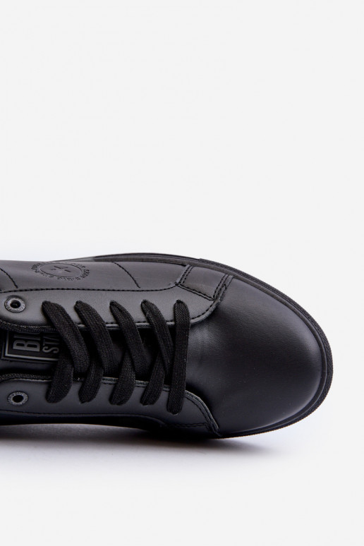 Chaussures décontractées pour hommes en cuir écologique Big Star NN174284 couleur noire