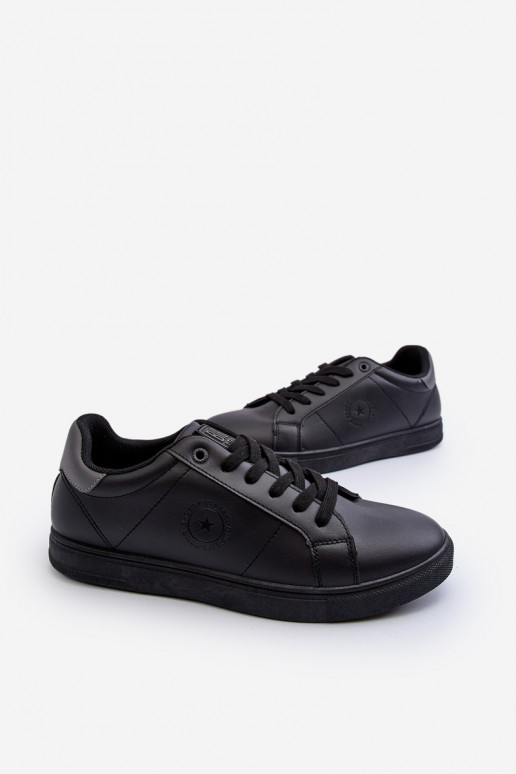 Chaussures décontractées pour hommes en cuir écologique Big Star NN174284 couleur noire