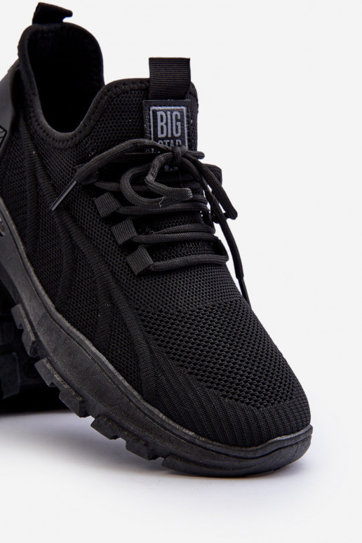 Baskets modèle chaussures HI-POLY SYSTEM Big Star NN174467 couleur noir