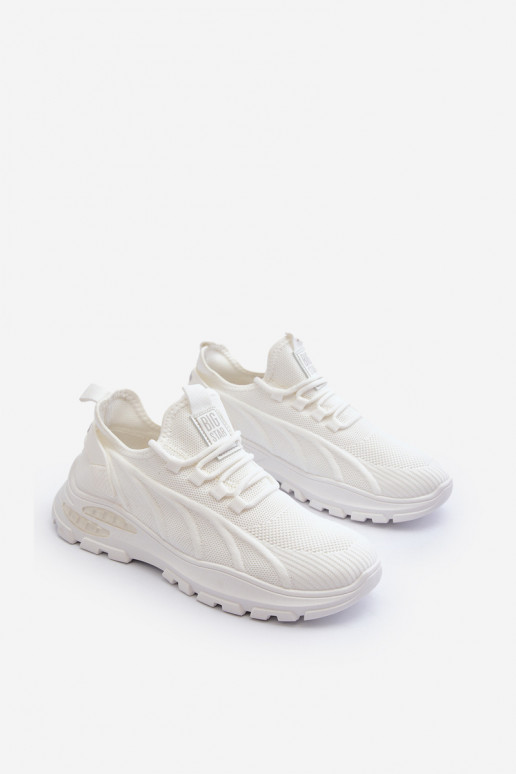 Baskets modèle chaussures HI-POLY SYSTEM Big Star NN174468 couleur blanc