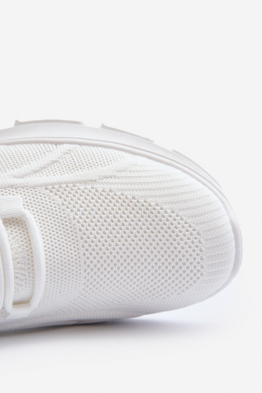 Baskets modèle chaussures HI-POLY SYSTEM Big Star NN174468 couleur blanc