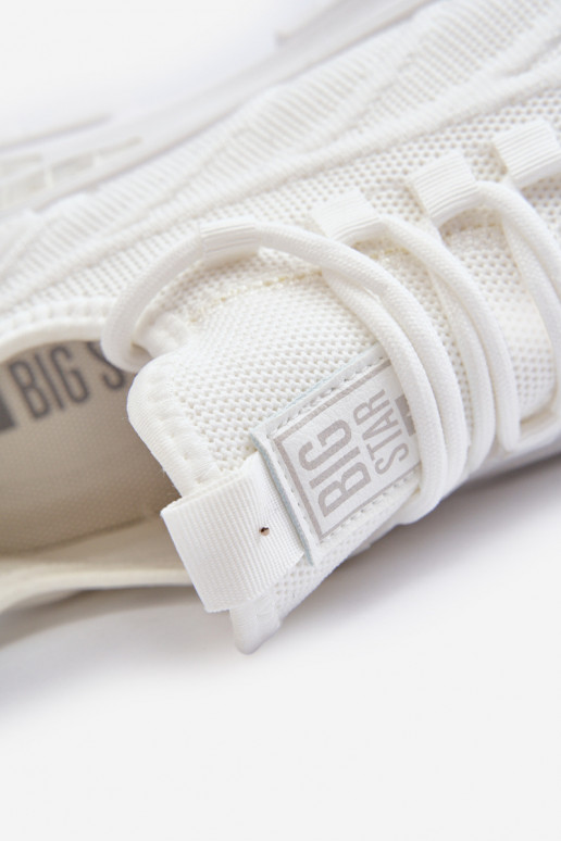 Baskets modèle chaussures HI-POLY SYSTEM Big Star NN174468 couleur blanc Baskets modèle chaussures HI-POLY SYSTEM Big Star NN174468 couleur blanc