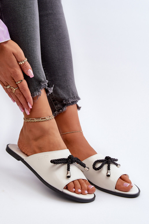 Chaussons femme Eko Big Star NN274067 couleur blanc