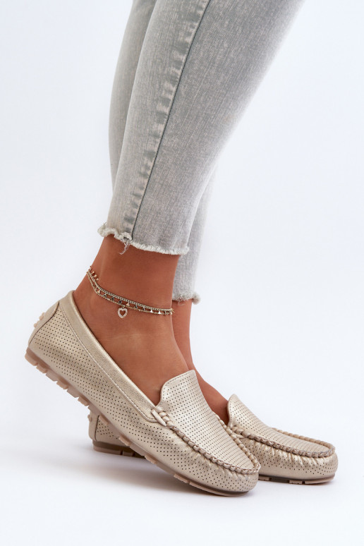 Mocassins couleur or Ranica
