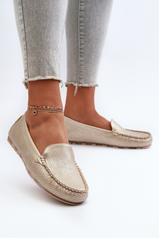 Mocassins couleur or Ranica