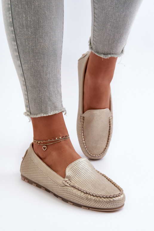 Mocassins couleur or Ranica