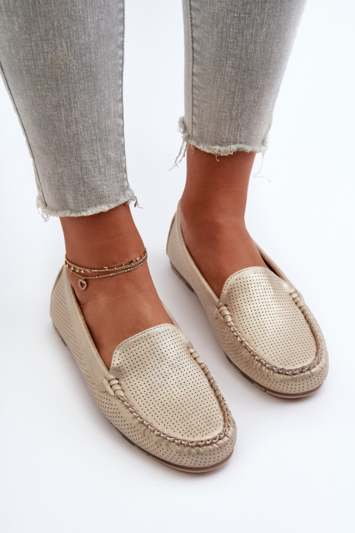 Mocassins couleur or Ranica