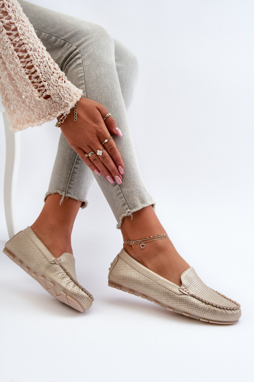 Mocassins couleur or Ranica