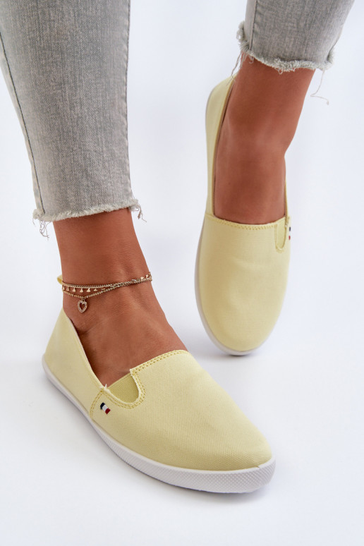Chaussures de sport chaussures de loisirs Slip-On couleur jaune Adrancia