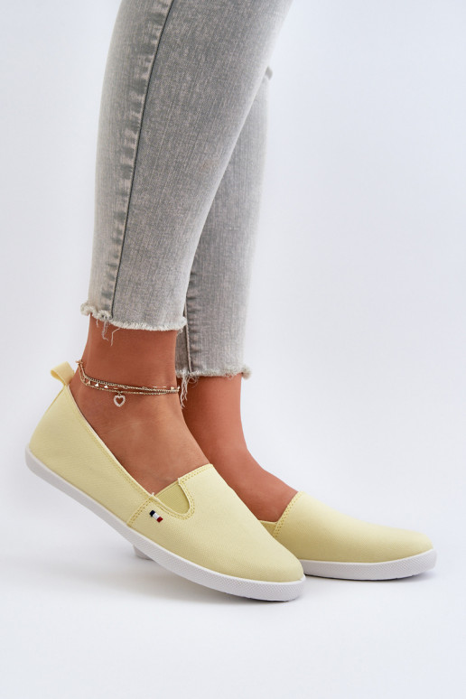 Chaussures de sport chaussures de loisirs Slip-On couleur jaune Adrancia