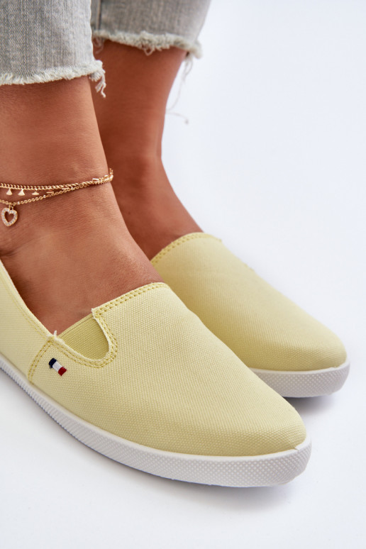 Chaussures de sport chaussures de loisirs Slip-On couleur jaune Adrancia