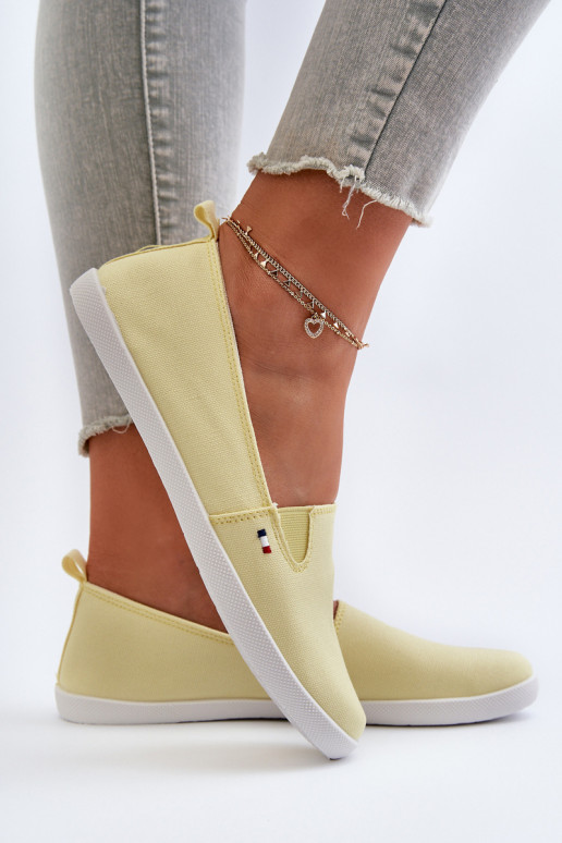 Chaussures de sport chaussures de loisirs Slip-On couleur jaune Adrancia
