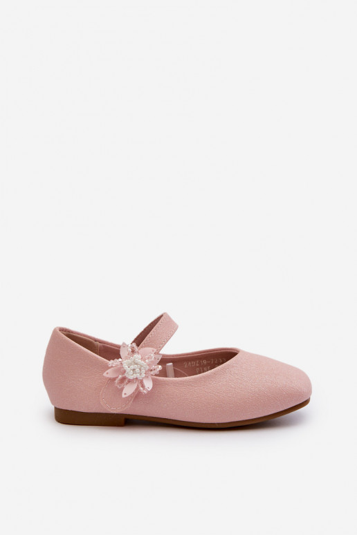 avec ballerines pailletées Enfant avec attaches adhésives couleur rose Jeylin avec ballerines pailletées Enfant avec attaches adhésives couleur rose Jeylin
