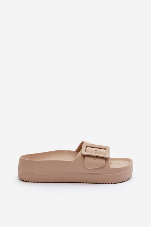 Big Star NN274A666 sandales plateforme légères avec boucles beige Big Star NN274A666 sandales plateforme légères avec boucles beige