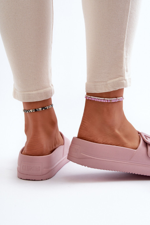 Big Star NN274A663 - Sandales légères à plateforme avec boucles - Rose Big Star NN274A663 - Sandales légères à plateforme avec boucles - Rose