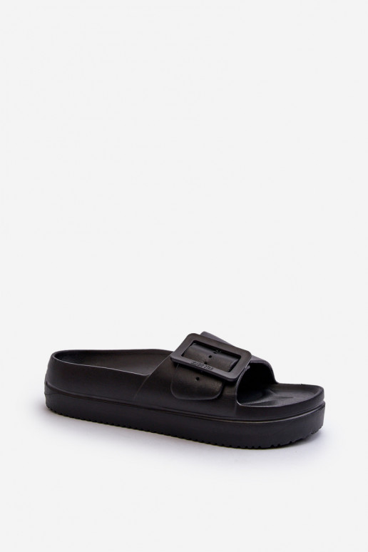 Tongs légères avec plateforme à boucle Big Star NN274A662 noir