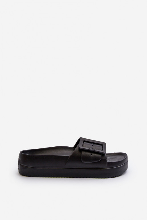 Tongs légères avec plateforme à boucle Big Star NN274A662 noir