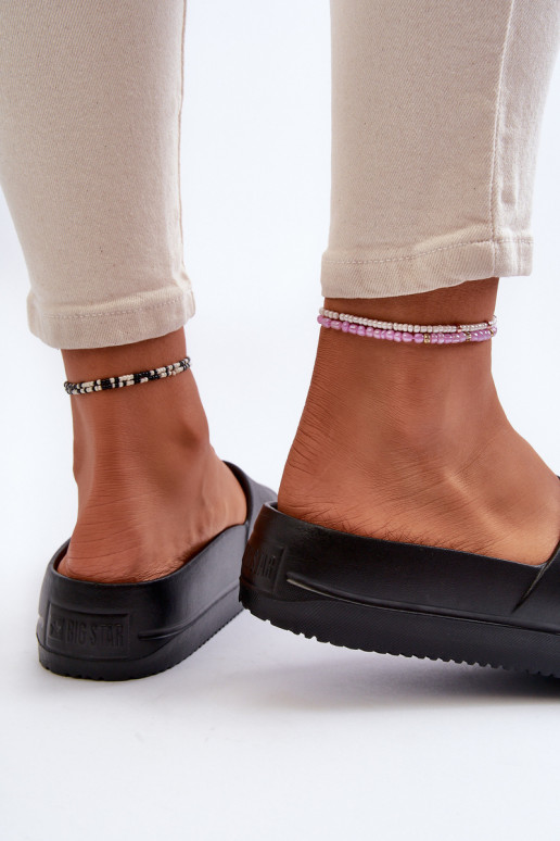 Tongs légères avec plateforme à boucle Big Star NN274A662 noir