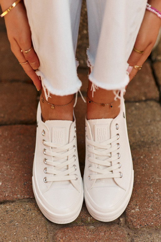 Modèle classique Chaussures de loisirs Big Star NN274285 couleur blanc