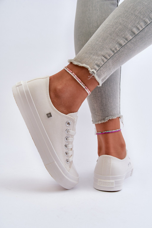 Modèle classique Chaussures de loisirs Big Star NN274285 couleur blanc