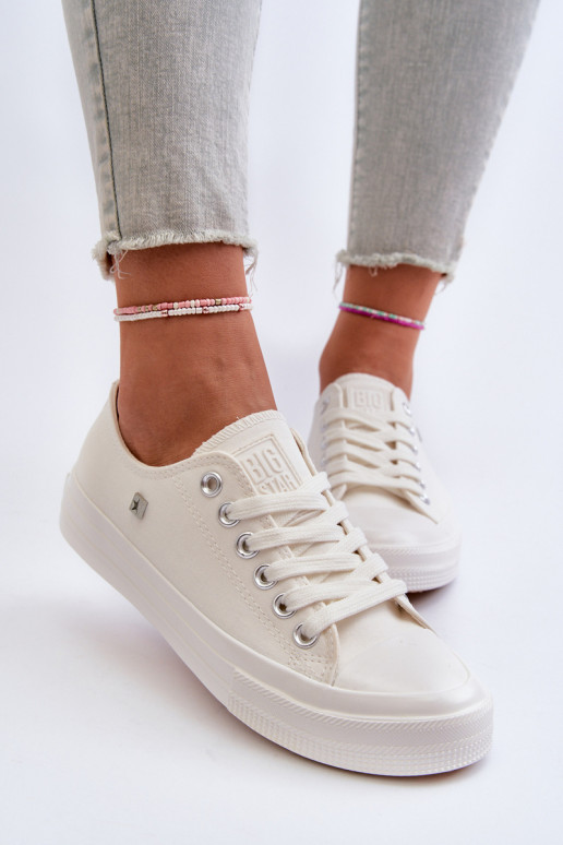 Modèle classique Chaussures de loisirs Big Star NN274285 couleur blanc