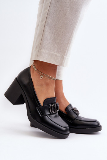 chaussures à talons avec ornements en noir Nedarea 2