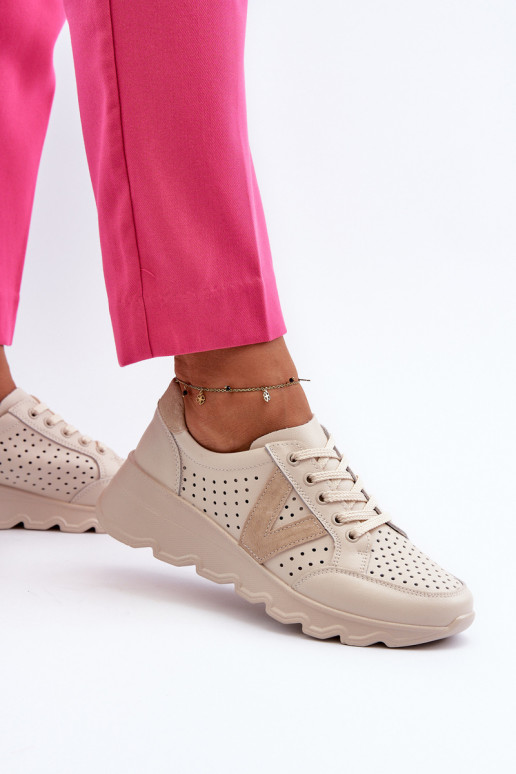 chaussures de sport Eleonori beiges