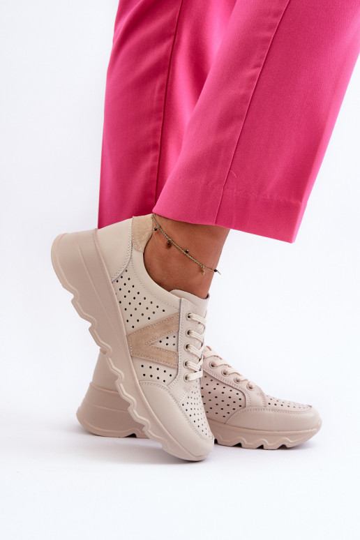 chaussures de sport Eleonori beiges