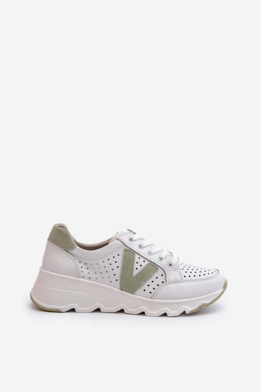 chaussures de sport de couleur blanche Eleonori