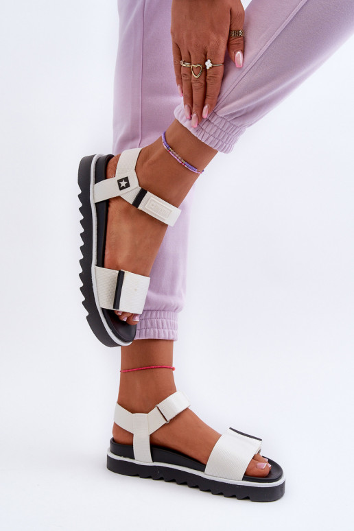 Sandales femme à plateforme Big Star NN274777 couleur blanc