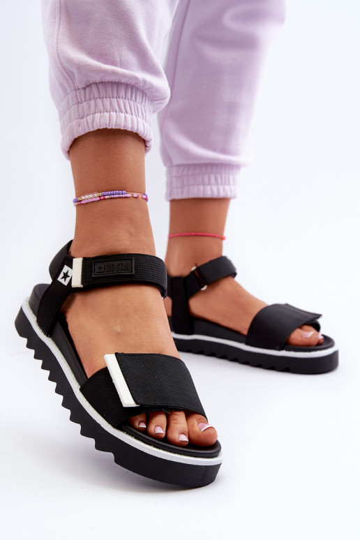 Sandales femme à plateforme Big Star NN274778 couleur noir Sandales femme à plateforme Big Star NN274778 couleur noir