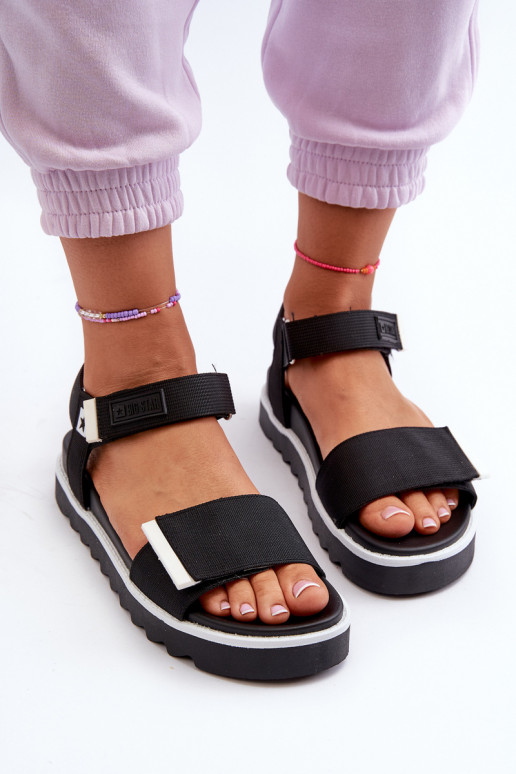 Sandales femme à plateforme Big Star NN274778 couleur noir Sandales femme à plateforme Big Star NN274778 couleur noir